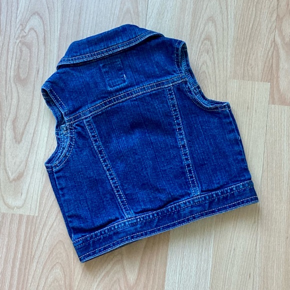Old Navy: Denim vest - looks great over a sundress!  18-24 months. - Picture 7 of 10